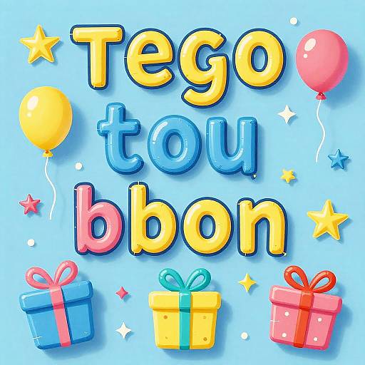Colorful Playful Tegoedbon Celebration Design