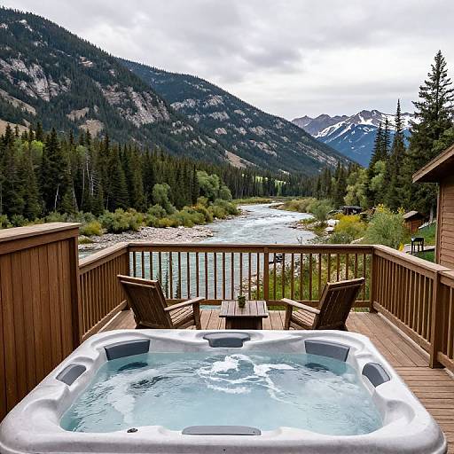Mountain View Hot Tub Deck