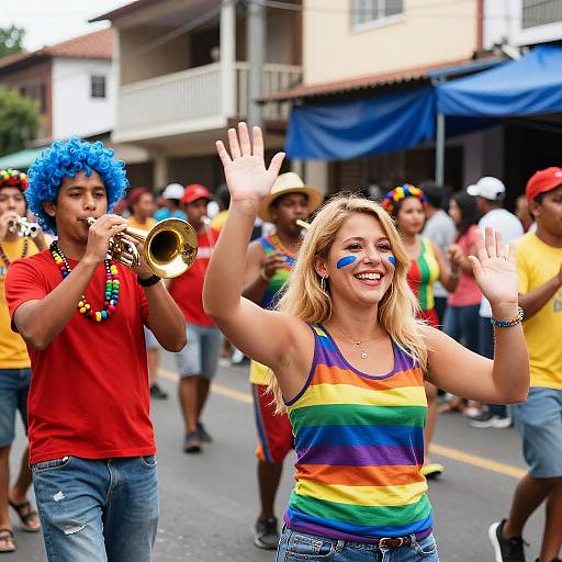 Vibrant Street Parade Celebration