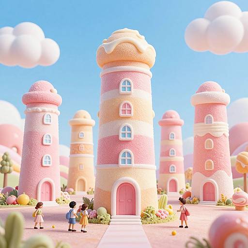 Candy Land with Duvalin Tube Buildings