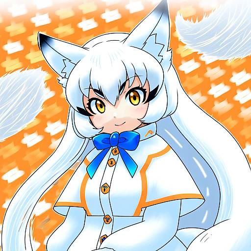 Illustration of Arctic fox (kemono friends), kemono friends in the style of Suna (s73d)