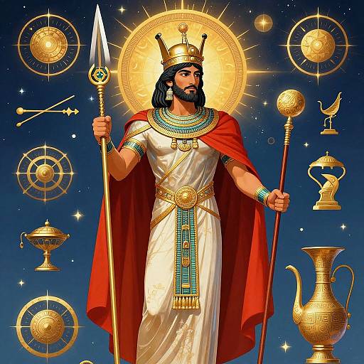 God-King Darius in Persian Mythology