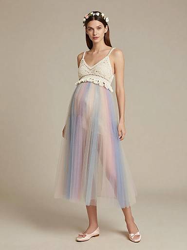 Ethereal Boho Maternity Fairy Portrait