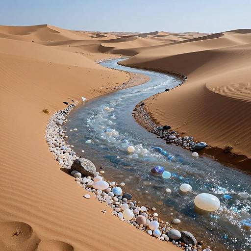 Stardust River Through Opal Dunes