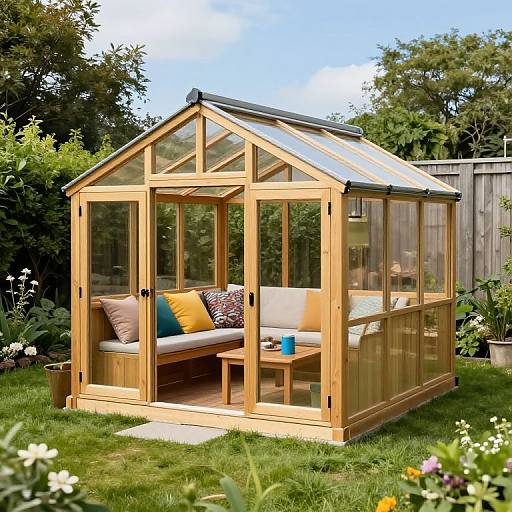 Mercia Greenhouse with Cozy Garden Shed