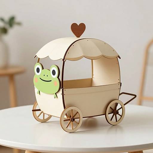 Whimsical Frog Carriage Box
