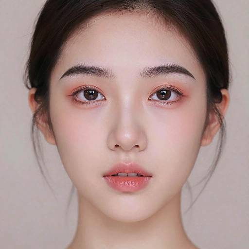 Surreal Portrait with Upside Down Eyebrows