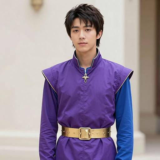 Regal Prince in Purple and Blue