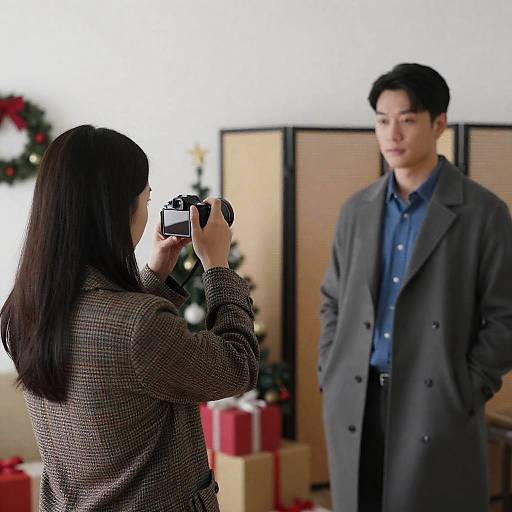 Indoor Holiday Photo Session Moment