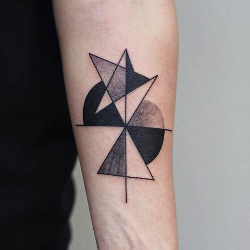 Minimalist Abstract Geometric Tattoo