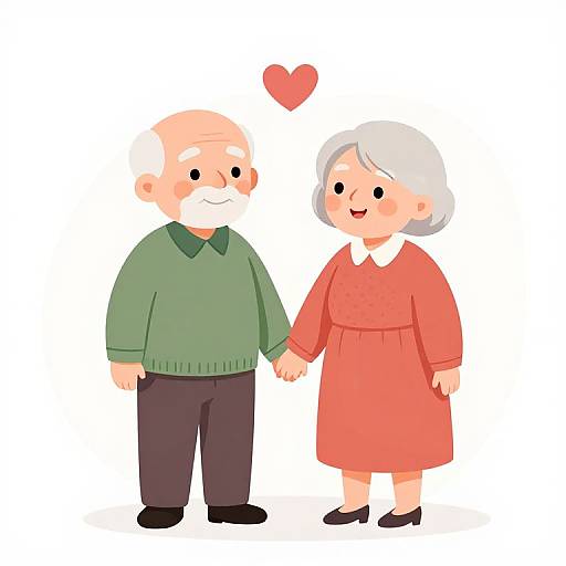 Vibrant Elderly Couple in Love