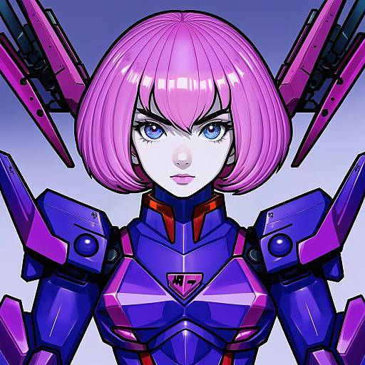 Illustration of Haman karn, gundam in the style of Mil (xration)