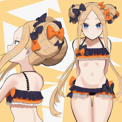 Illustration of Abigail williams (emerald float) (fate), fate/grand order in the style of Munakata (sekimizu kazuki)