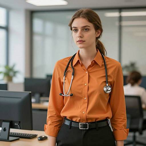 Stylish Office Work Outfit Photography