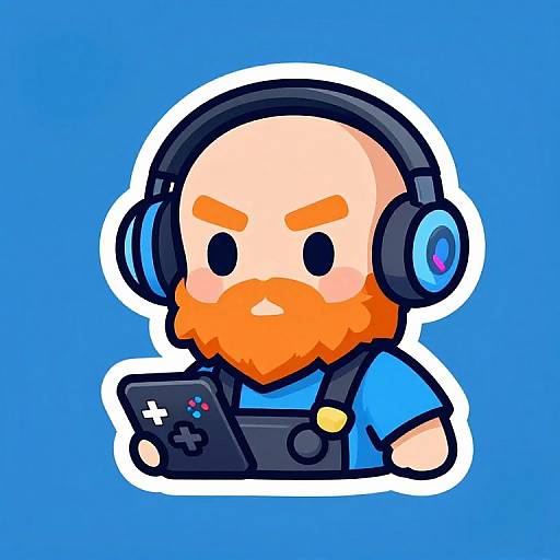 Cute Cartoon Zelda-Style Gamer Logo