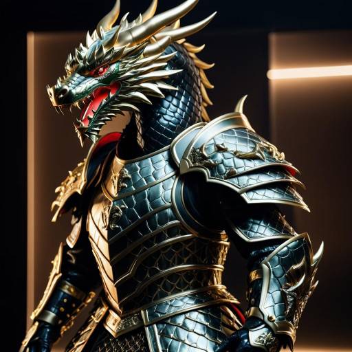 Fierce Dragon Model in Gucci Armor