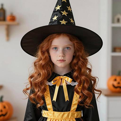 Enchanting Young Witch in Costume