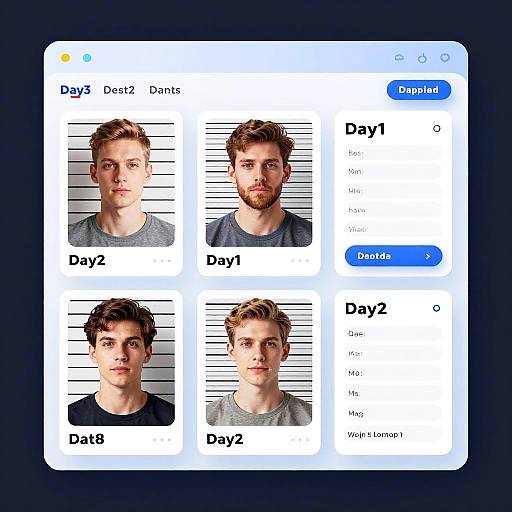 Futuristic Mugshot Template Maker