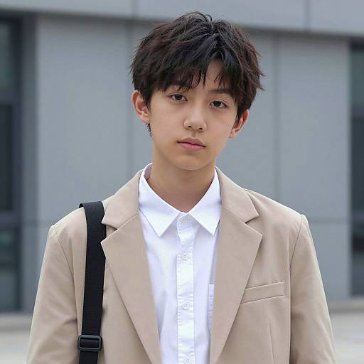 Urban Cosplay Portrait of Young Boy