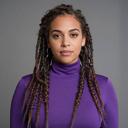 Vicky Violet with Dreadlocks