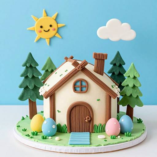 Whimsical Campout Themed Custom Cake