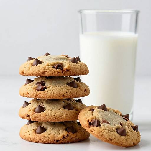 Stack of Chewy Chocolate Chip Cookies