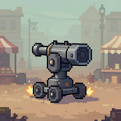 Neo-Victorian Steam Rail Turret