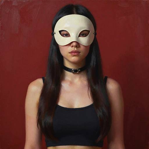 Realistic Character Portrait in Red