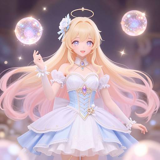 Echi Fantasy Magical Girl Scene