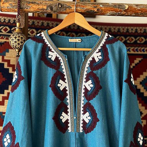 Close-Up Kazakh Dress Texture