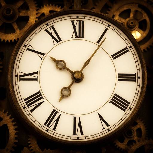 Antique Steampunk Clock Face