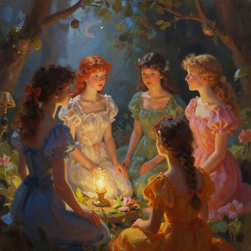 Dreamy Surreal NSFW Group Scene