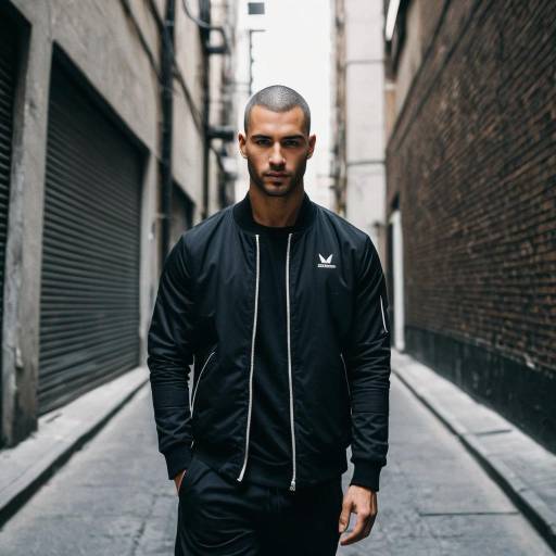 Cinematic Urban Athlete with Buzz Cut