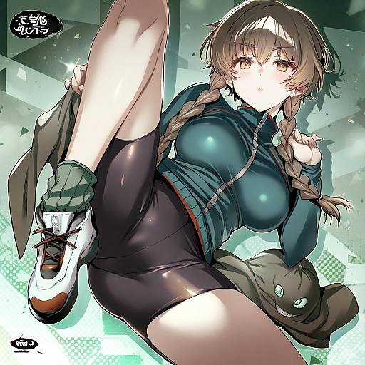 Illustration of Amane suzuha, steins;gate in the style of Tokita monta