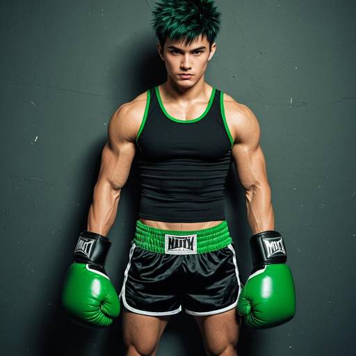 Bold Little Mac Cosplay with Spiky Hair