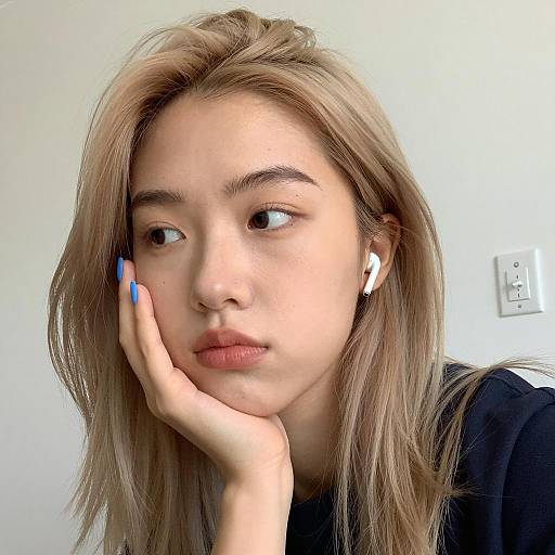 Close-Up Portrait of a Young Woman