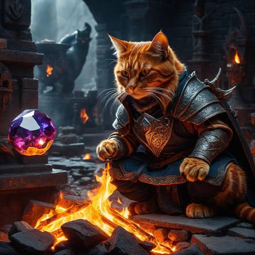 Pendragon the Draconic Cat by the Forge Pendragon the Draconic Cat by the Forge