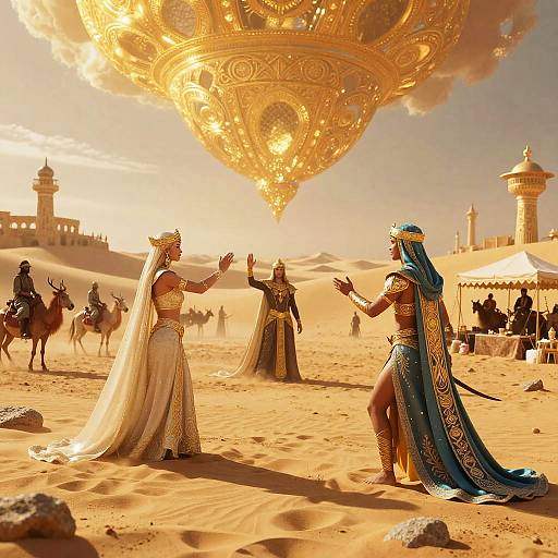 Glass-Dune Bazaar: Desert Mages' Duel