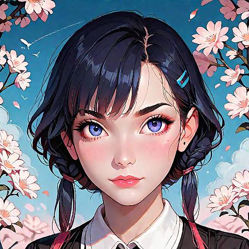 Detailed Anime Solo Character Scene