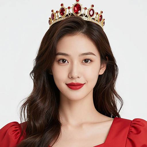 Matrix Costume Girl in Red Dress