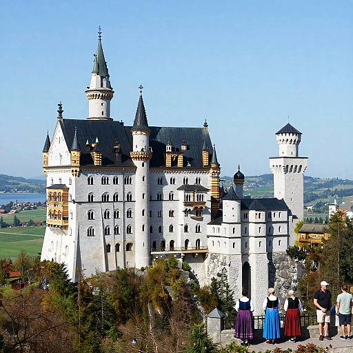 Neuschwanstein Castle in Traditional Bavaria