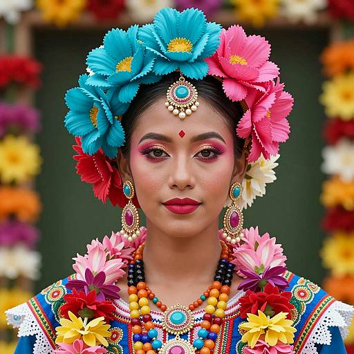 Vibrant Traditional Costume Portrait