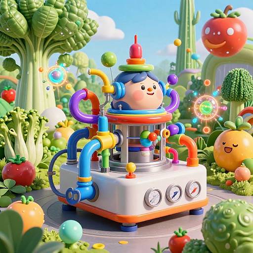 Fatmaker Machine with Giant Fruits