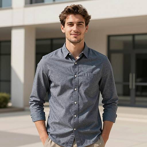 Stylish Young Man in Outdoor Shoot