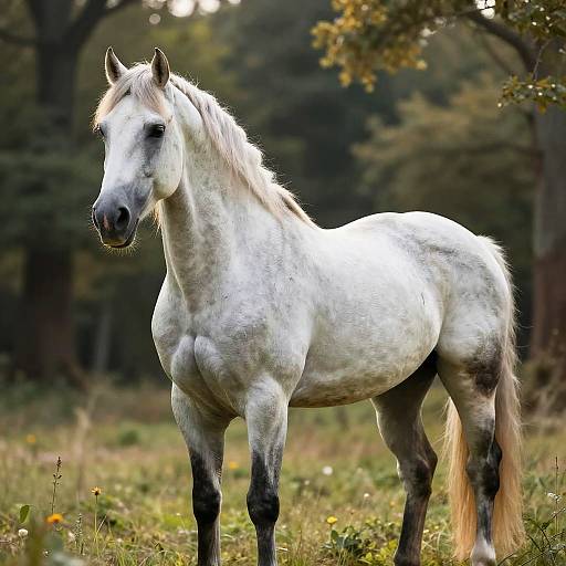 Majestic Human-Horse Hybrid in Forest