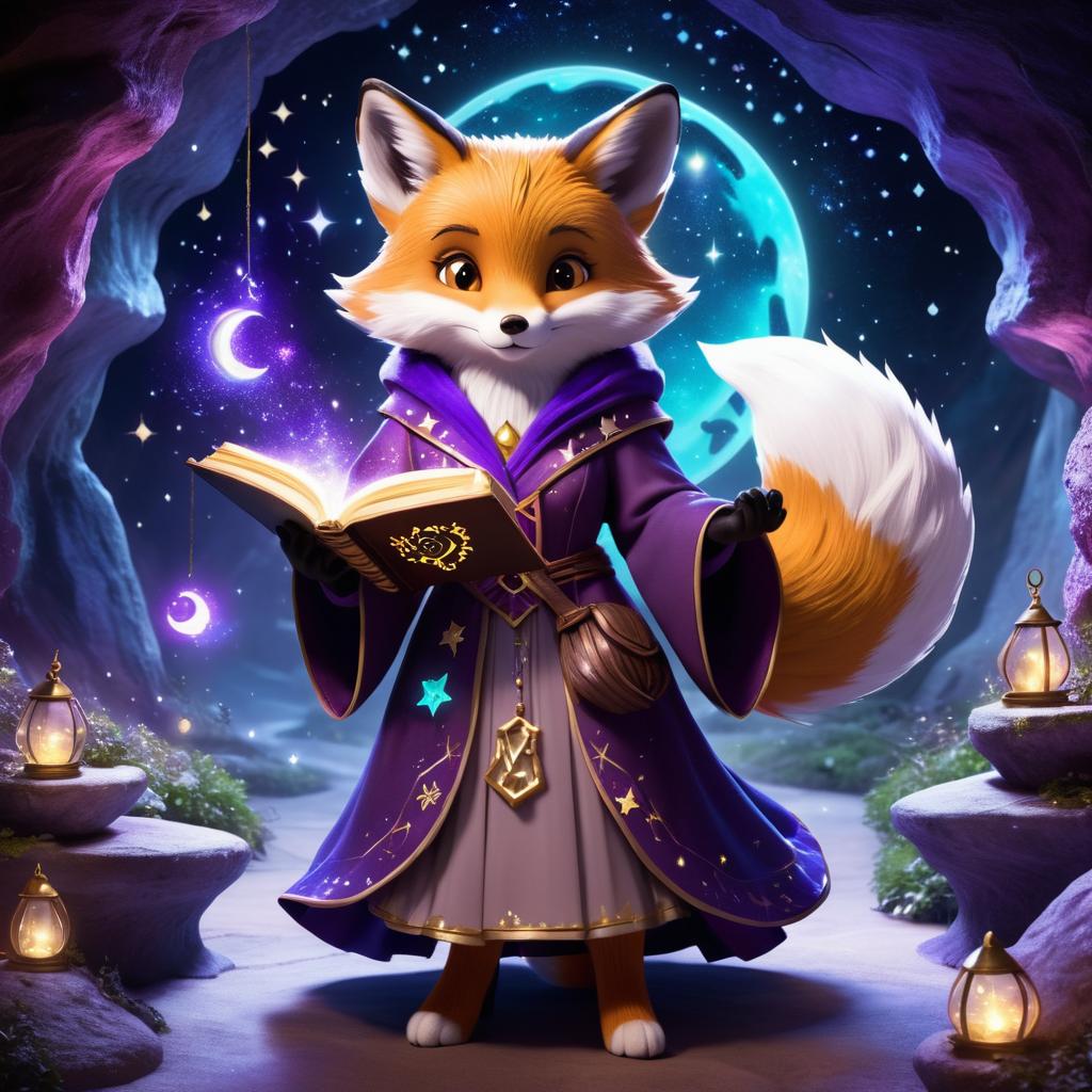 Fantasy Fox Hermione in Enchanted Cave