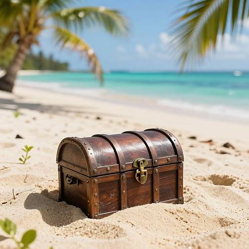 Tropical Treasure Chest Burial Scene