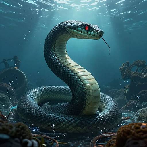 Colossal Serpent Dreaming Depths