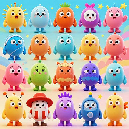Vibrant Cartoon Character Generator