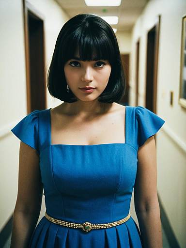 Mima in Perfect Blue Costume Close-Up